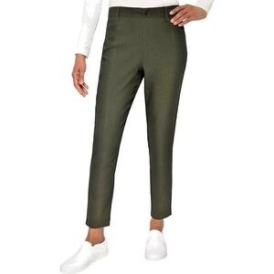 NWT Large - Mario Serrani Womens Textured Pull-On Pant Green LG 1806647
